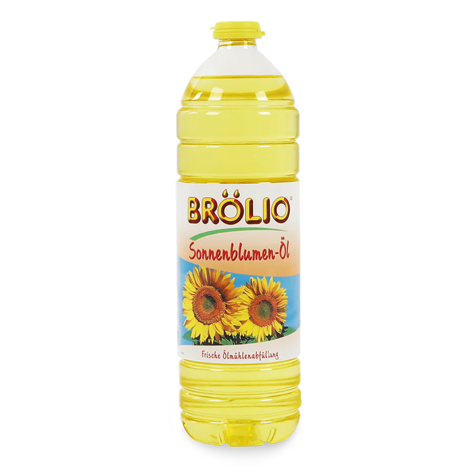 Verpackung von Brölio Sonnenblumen-Öl 1 Liter