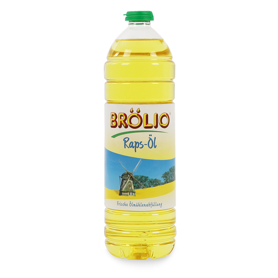 Brölio - Rapsöl, 1 Liter PET-Flasche Brölio - Rapsöl, 1 Liter PET-Flasche