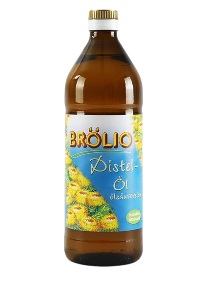 Brölio - Distelöl, 0,75 Liter Glasflasche Brölio - Distelöl, 0,75 Liter Glasflasche